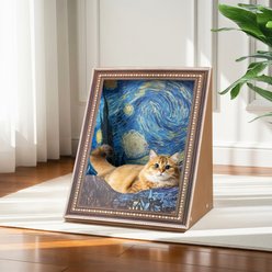 Happy & Polly 19.4-in Art-Inspired Van Gogh Starry Night 3D Cat Scratcher Toy