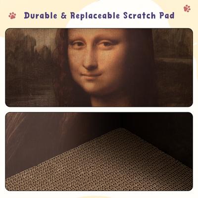 Show full view: Happy & Polly 3D 19.4-in Interactive Cat Scratcher Toy, Set of 2 slide 7 of 10