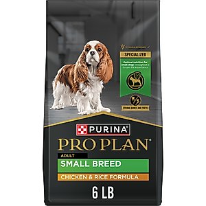 Purina Pro Plan Adult Small Breed Chicken & Rice Formula Dry Dog Food, 6-lb bag