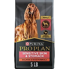 Purina Pro Plan Adult Sensitive Skin & Stomach Salmon & Rice Formula Dry Dog Food, 4-lb bag