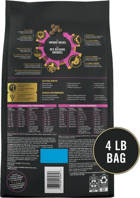 Show full view: Purina Pro Plan Sensitive Skin & Stomach 7+ Salmon & Rice Formula Dry Dog Food, 4-lb bag slide 3 of 12