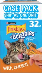 Friskies lil' Lickables Chicken Lickable Cat Treats, 0.5-oz tube, 32 count