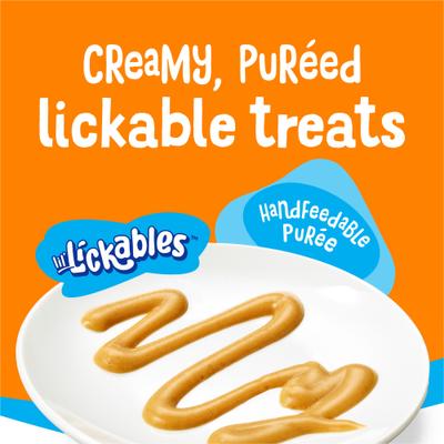 Show full view: Friskies lil' Lickables Chicken Lickable Cat Treats, 0.5-oz tube, 4 count slide 4 of 13
