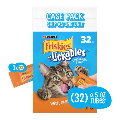 Show full view: Friskies lil' Lickables Chicken Lickable Cat Treats, 0.5-oz tube, 32 count slide 3 of 13
