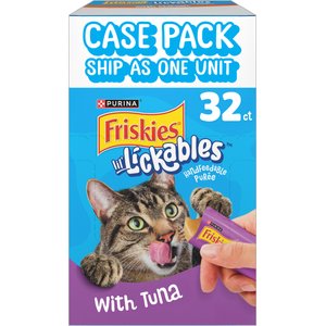 Friskies lil' Lickables Tuna Lickable Cat Treats, 0.5-oz tube, 32 count