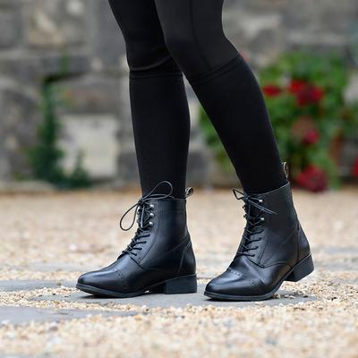 Show full view: Dublin Foundation Laced Paddock Horse Riding Boots II, Black, Ladies 8 slide 2 of 4