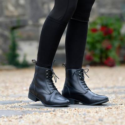 Show full view: Dublin Foundation Laced Paddock Horse Riding Boots II, Black, Ladies 8 slide 3 of 4