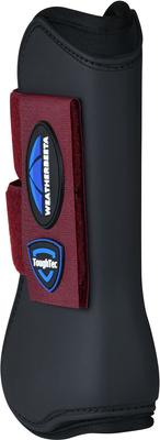 Show full view: WeatherBeeta Tough-Tec Prime Open Front Horse Boots, Black/Burgundy, Medium slide 3 of 4