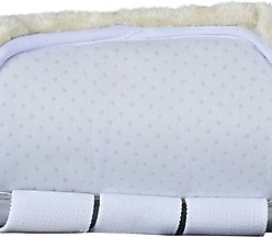 WeatherBeeta Tough-Tec Comfy Fleece Brushing Horse Boots, White/White, Medium slide 2 of 7