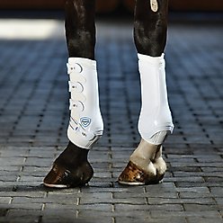 WeatherBeeta Tough-Tec Hard Shell Dressage Horse Boots, White, Large slide 2 of 9