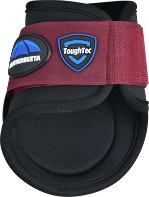 Show full view: WeatherBeeta Tough-Tec Prime Fetlock Horse Boots, Black/Burgundy, Medium slide 4 of 4