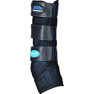 WeatherBeeta Therapy-Tec Cold Water Horse Boots, Black/Blue, Large