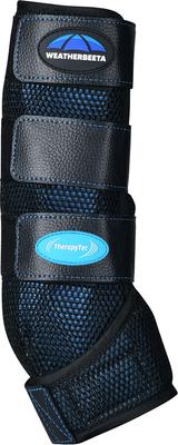 Show full view: WeatherBeeta Therapy-Tec Cold Water Horse Boots, Black/Blue, Medium slide 2 of 6