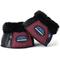Show in main carousel: WeatherBeeta Tough-Tec Prime Fleece Trim Rubber Bell Horse Boots, Black/Burgundy, Medium slide 4 of 6