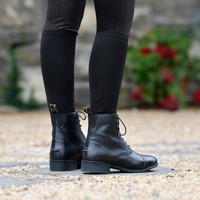 Show full view: Dublin Foundation Laced Paddock Horse Riding Boots II, Black, Ladies 8 slide 4 of 4