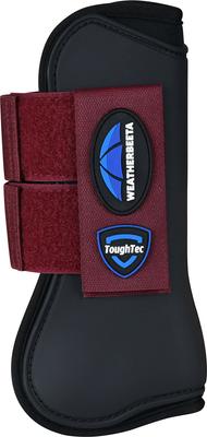 Show full view: WeatherBeeta Tough-Tec Prime Open Front Horse Boots, Black/Burgundy, Medium slide 2 of 4
