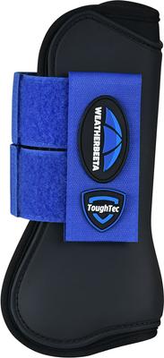 Show full view: WeatherBeeta Tough-Tec Prime Open Front Horse Boots, Black/Cobalt, Large slide 2 of 4