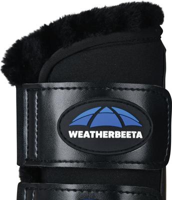 Show full view: WeatherBeeta Tough-Tec Comfy Fleece Brushing Horse Boots, Black/Black, Medium slide 6 of 6