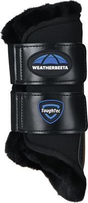 Show full view: WeatherBeeta Tough-Tec Comfy Fleece Brushing Horse Boots, Black/Black, Medium slide 5 of 6