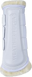 WeatherBeeta Tough-Tec Comfy Fleece Brushing Horse Boots, White/White, Small slide 2 of 7