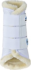 WeatherBeeta Tough-Tec Comfy Fleece Brushing Horse Boots, White/White, Large slide 2 of 7