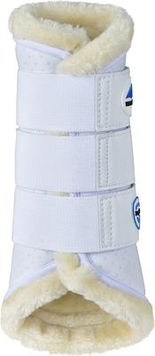 Show full view: WeatherBeeta Tough-Tec Comfy Fleece Brushing Horse Boots, White/White, Small slide 2 of 7