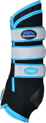 Show full view: WeatherBeeta Therapy-Tec Stable Boot Horse Wraps, Black/Blue, Large slide 2 of 10