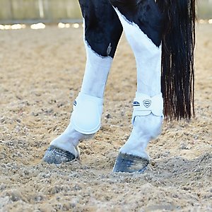 WeatherBeeta Tough-Tec Prime Fetlock Horse Boots, White/White, Large