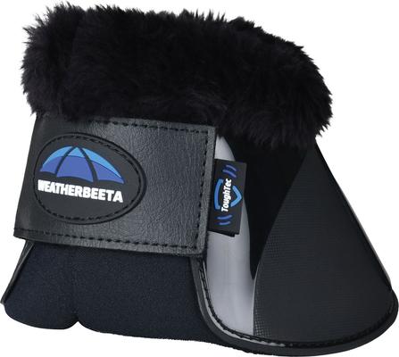 Show full view: WeatherBeeta Tough-Tec Impact Fleece Trim Bell Horse Boots, Black/Black, Large slide 5 of 7