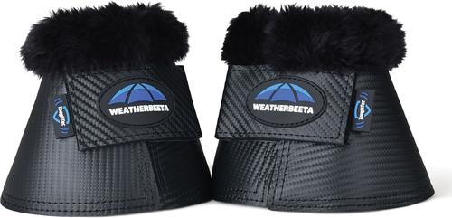 Show full view: WeatherBeeta Tough-Tec Fleece Trim Bell Horse Boots, Black, Medium slide 3 of 5