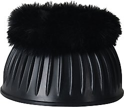 WeatherBeeta Tough-Tec Prime Fleece Trim Rubber Bell Horse Boots, Black/Burgundy, Medium slide 2 of 6