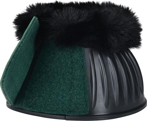 Show full view: WeatherBeeta Tough-Tec Prime Fleece Trim Rubber Bell Horse Boots, Black/Forest Green, Large slide 6 of 6