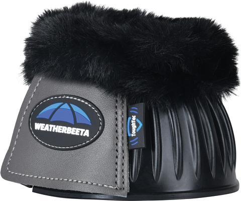 Show full view: WeatherBeeta Tough-Tec Prime Fleece Trim Rubber Bell Horse Boots, Black/Gray, Large slide 5 of 6
