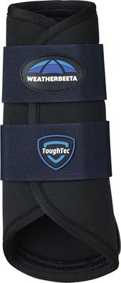 Show full view: WeatherBeeta Tough-Tec Prime Brushing Horse Boots, Black/Navy, Large slide 2 of 3