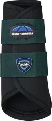 Show full view: WeatherBeeta Tough-Tec Prime Brushing Horse Boots, Black/Forest Green, Large slide 2 of 3