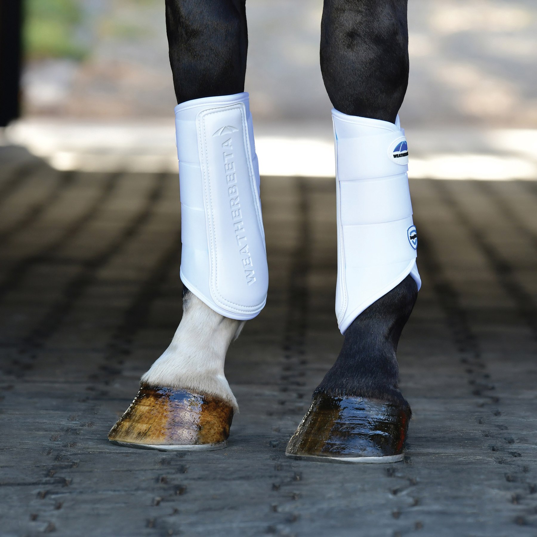WeatherBeeta Tough-Tec Prime Brushing Horse Boots, White/White, Small