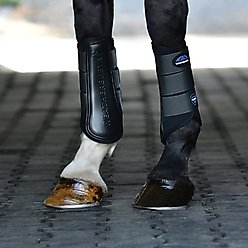 WeatherBeeta Tough-Tec Prime Brushing Horse Boots, Black/Gray, Large