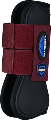 Show full view: WeatherBeeta Tough-Tec Prime Open Front Horse Boots, Black/Burgundy, Medium slide 4 of 4