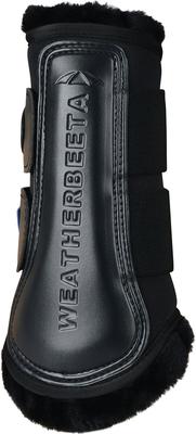 Show full view: WeatherBeeta Tough-Tec Comfy Fleece Brushing Horse Boots, Black/Black, Medium slide 3 of 6