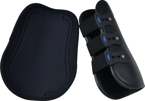 Show full view: WeatherBeeta Tough-Tec Pro Open Front Horse Boots, Black, Medium slide 3 of 6