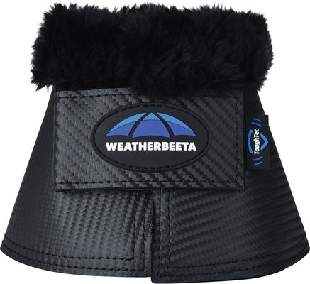Show full view: WeatherBeeta Tough-Tec Fleece Trim Bell Horse Boots, Black, Medium slide 2 of 5