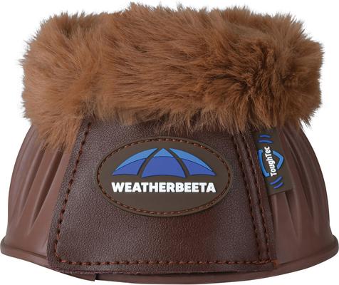 Show full view: WeatherBeeta Tough-Tec Prime Fleece Trim Rubber Bell Horse Boots, Brown/Brown, Large slide 2 of 6