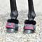 Show in main carousel: WeatherBeeta Tough-Tec Prime Fleece Trim Rubber Bell Horse Boots, Black/Burgundy, Medium slide 1 of 6
