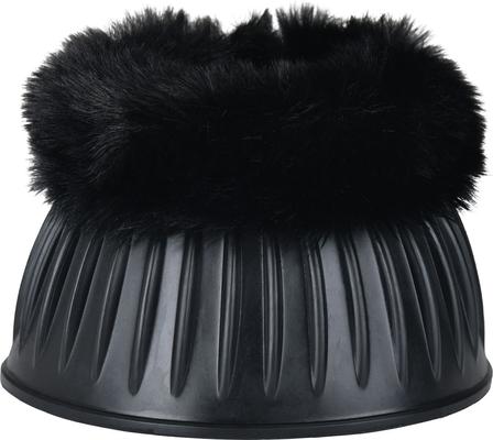 Show full view: WeatherBeeta Tough-Tec Prime Fleece Trim Rubber Bell Horse Boots, Black/Navy, Large slide 4 of 5