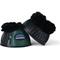 Show in main carousel: WeatherBeeta Tough-Tec Prime Fleece Trim Rubber Bell Horse Boots, Black/Forest Green, Large slide 3 of 6