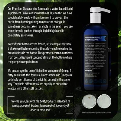 Show full view: Best Paw Nutrition Premium Dream Glucosamine Dog & Cat Liquid Supplement, Natural Unflavored, 32-fl oz bottle slide 7 of 11