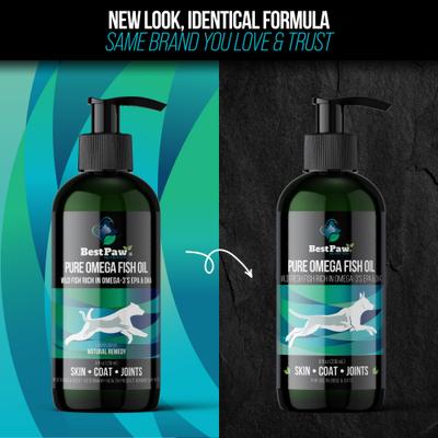 Show full view: Best Paw Nutrition Wild Omega Fish Oil Liquid Omega-3s Dog & Cat Supplement, 8-fl oz bottle slide 3 of 10