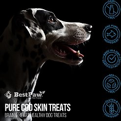 Best Paw Nutrition Wild Pure Cod Skin Dog Treats, 7.2-oz jar slide 2 of 9