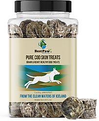 Best Paw Nutrition Wild Pure Cod Skin Dog Treats, 7.2-oz jar