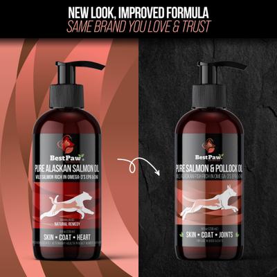 Show full view: Best Paw Nutrition Wild Salmon & Pollock Oil Liquid Omega-3s Dog & Cat Supplement, 8-fl oz bottle slide 3 of 11